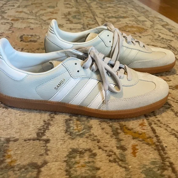 Adidas Samba OG sneakers in Aluminium / Chalk White / Wonder Beige - Picture 7 of 11